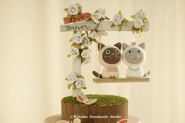 kitty wedding cake topper,cat wedding cake topper