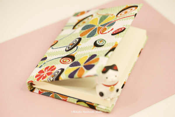 Handmade Japanese kimono fabric cover journal