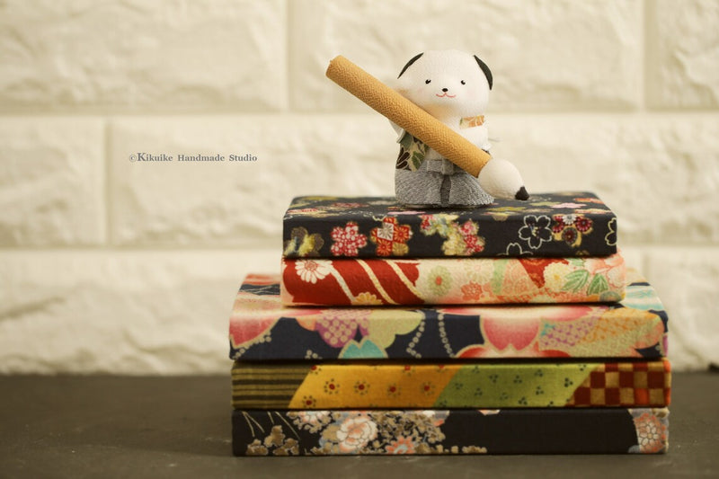 Handmade Japanese kimono fabric cover journal