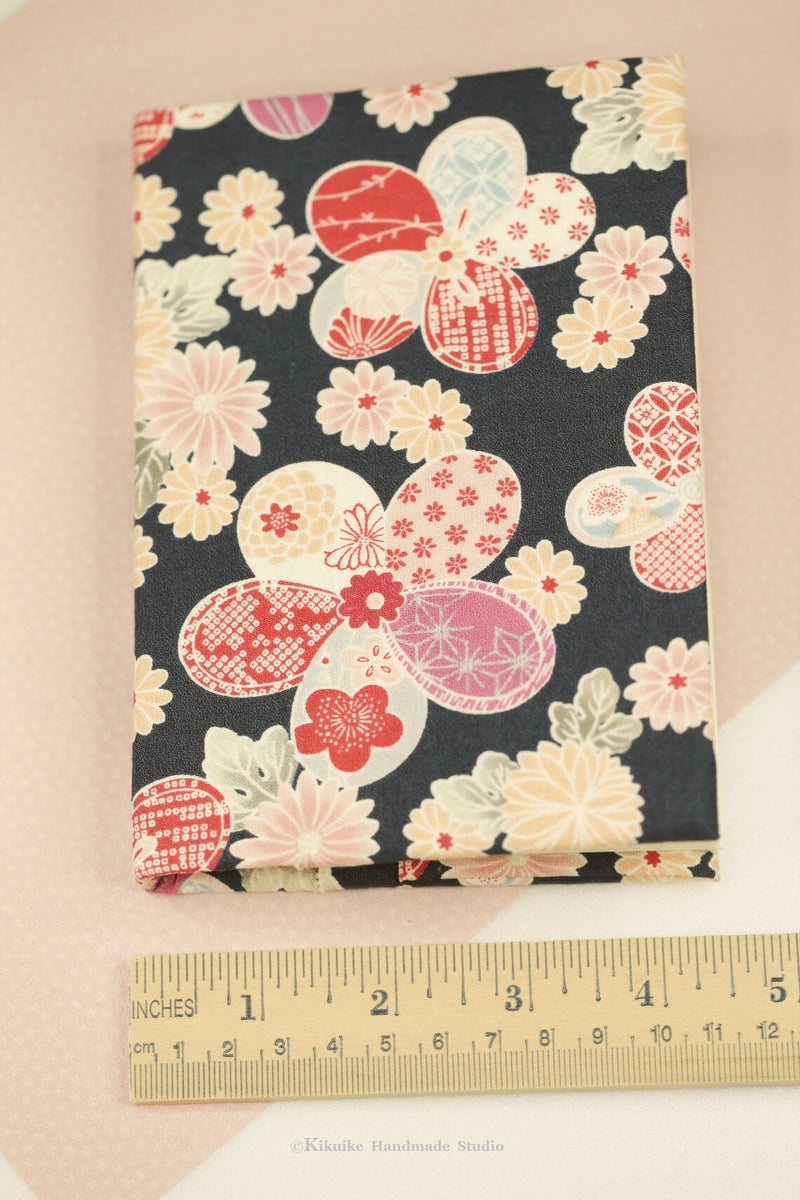 Handmade Japanese kimono fabric cover journal