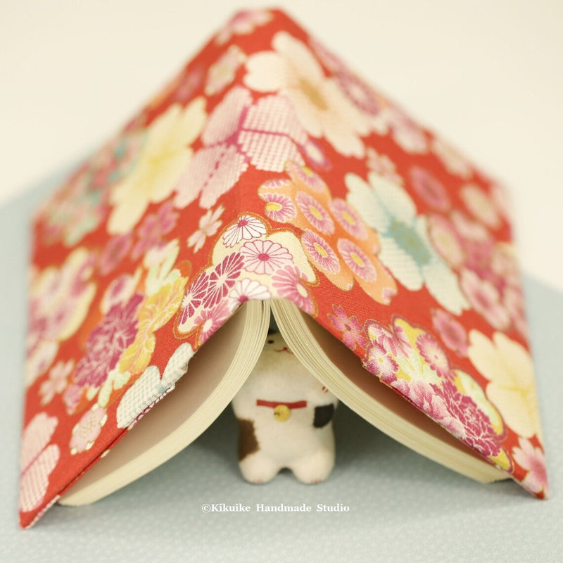Handmade Japanese kimono fabric cover journal,S01
