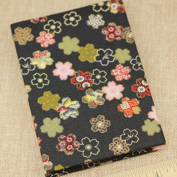 Handmade Japanese kimono fabric cover journal