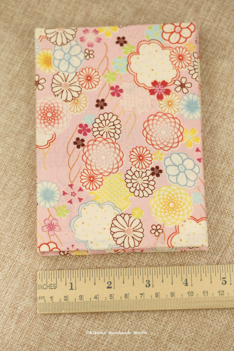 Handmade Japanese kimono fabric cover journal