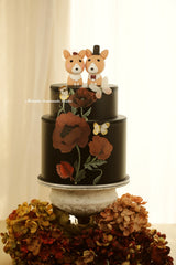 Pembroke Welsh Corgis Wedding Cake Topper