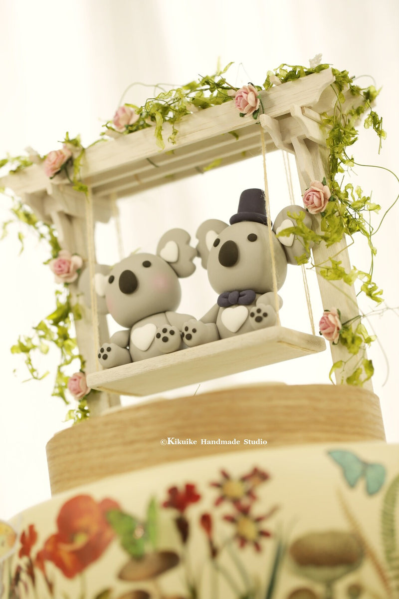koala wedding cake topper – Kikuike Handmade Studio