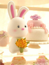 bear and bunny wedding cake topper