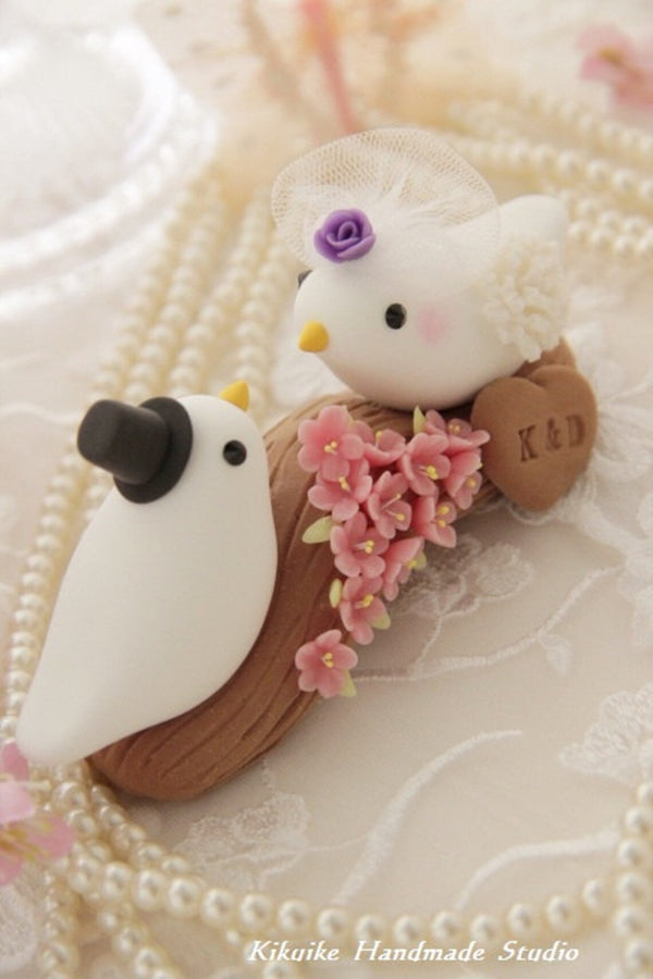 love birds Wedding Cake Topper