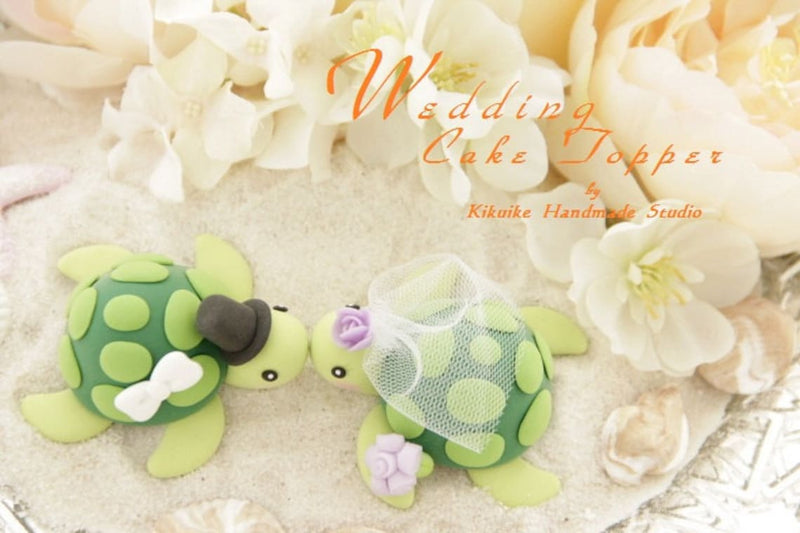 turtles wedding cake topper