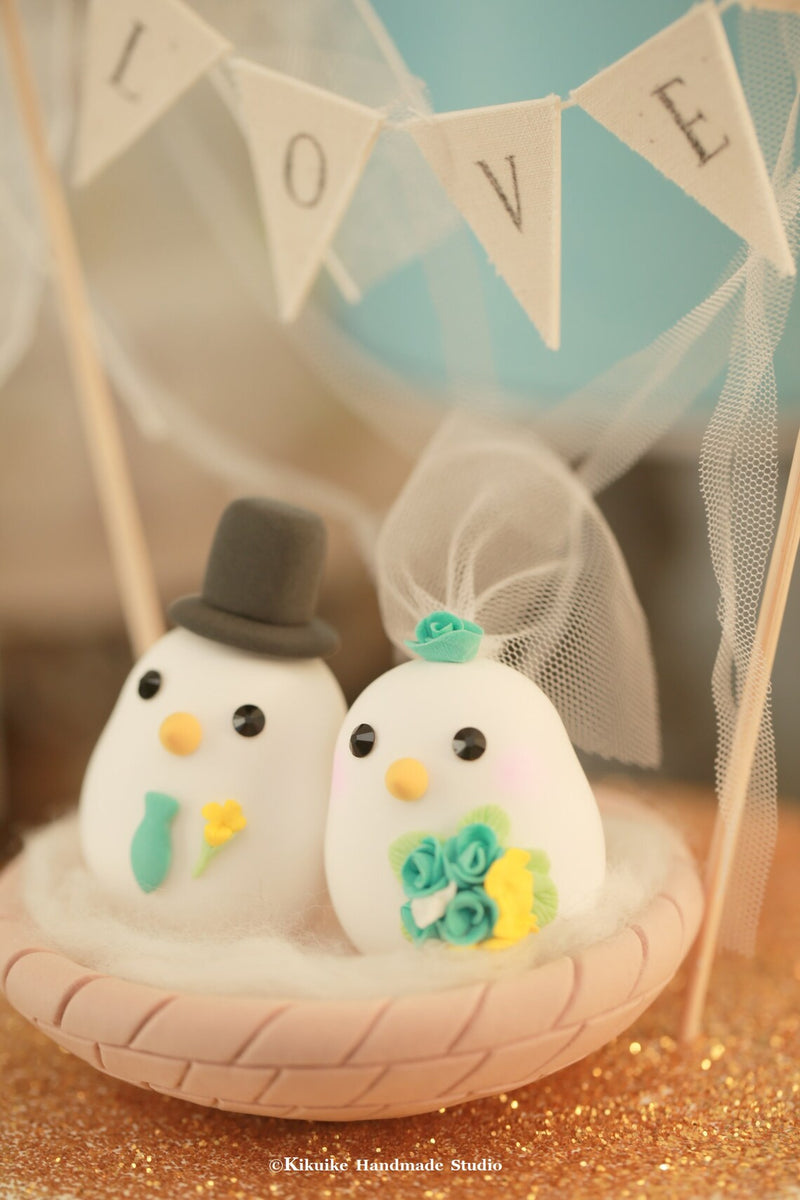 love birds Wedding Cake Topper