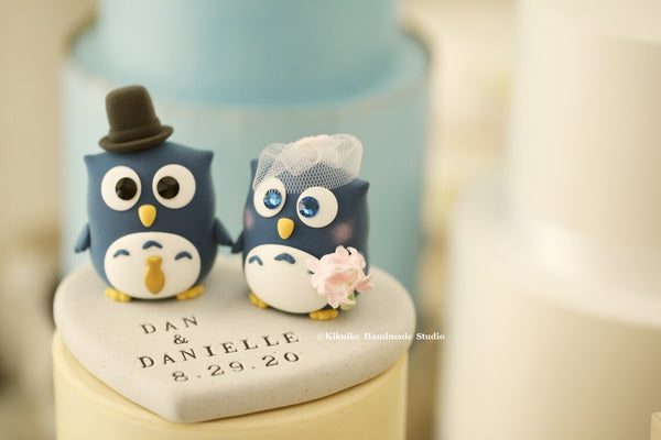 owls Wedding Cake Topper