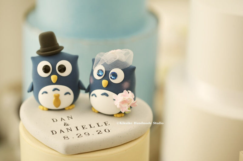 owls Wedding Cake Topper