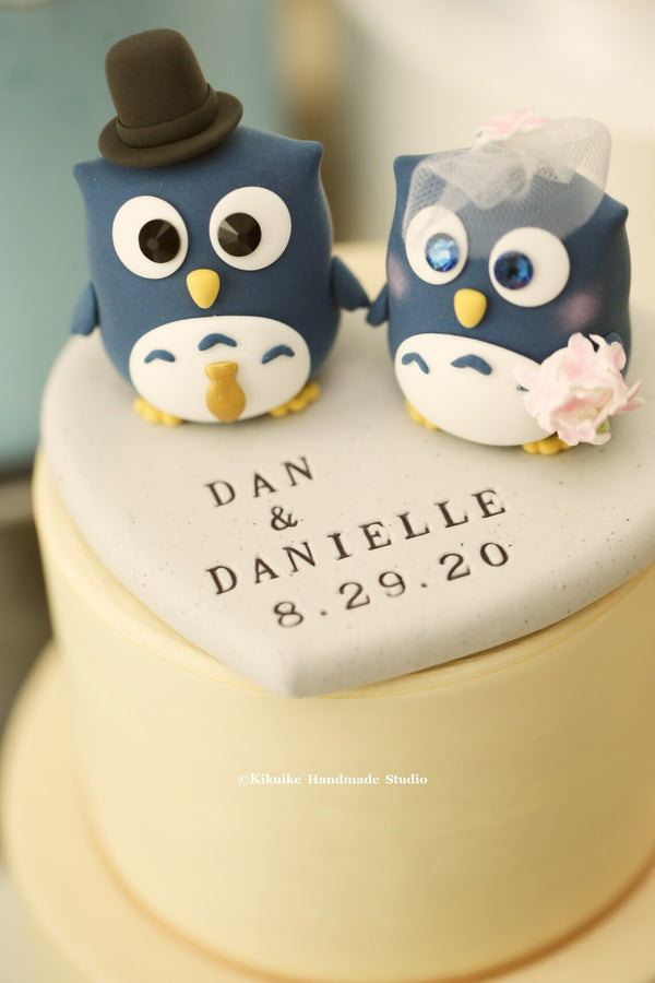 owls Wedding Cake Topper