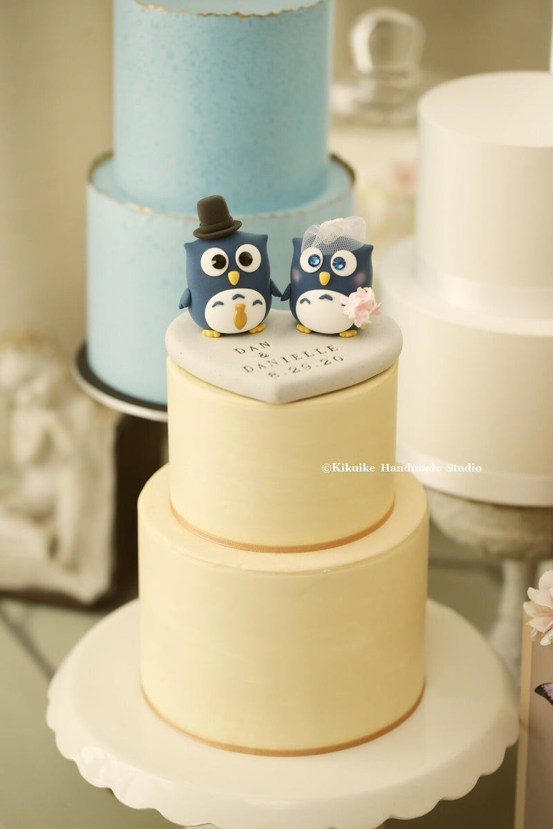 owls Wedding Cake Topper