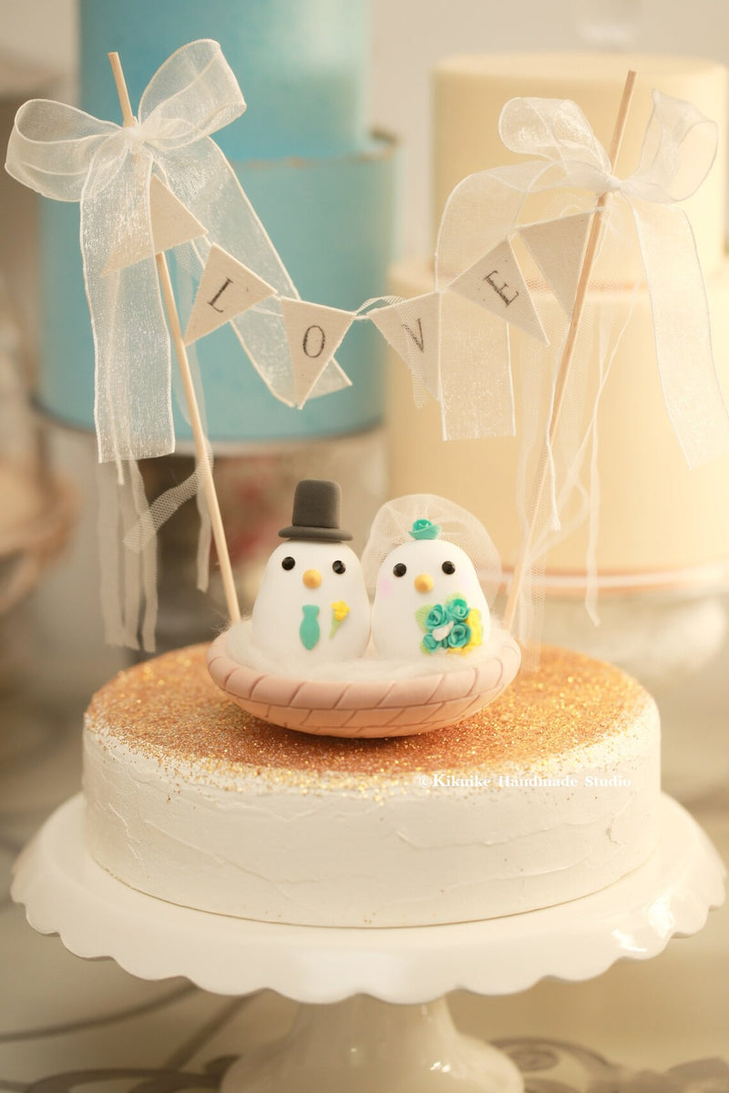 love birds Wedding Cake Topper