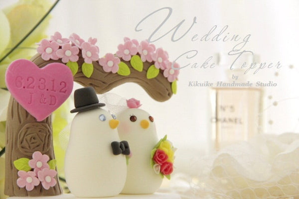 love birds Wedding Cake Topper