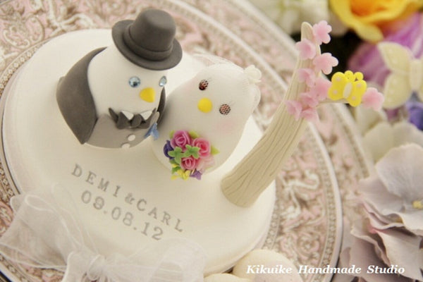 love birds Wedding Cake Topper