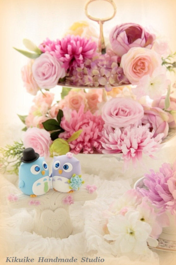 owls Wedding Cake Topper