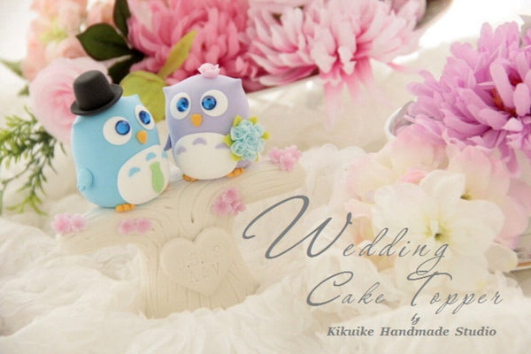 owls Wedding Cake Topper