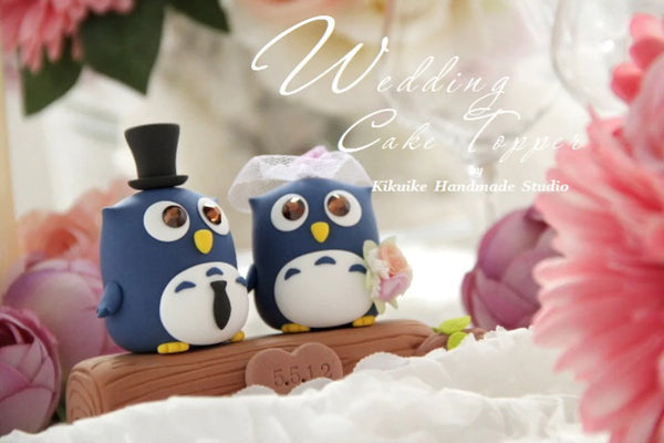 owls Wedding Cake Topper