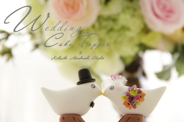 love birds Wedding Cake Topper