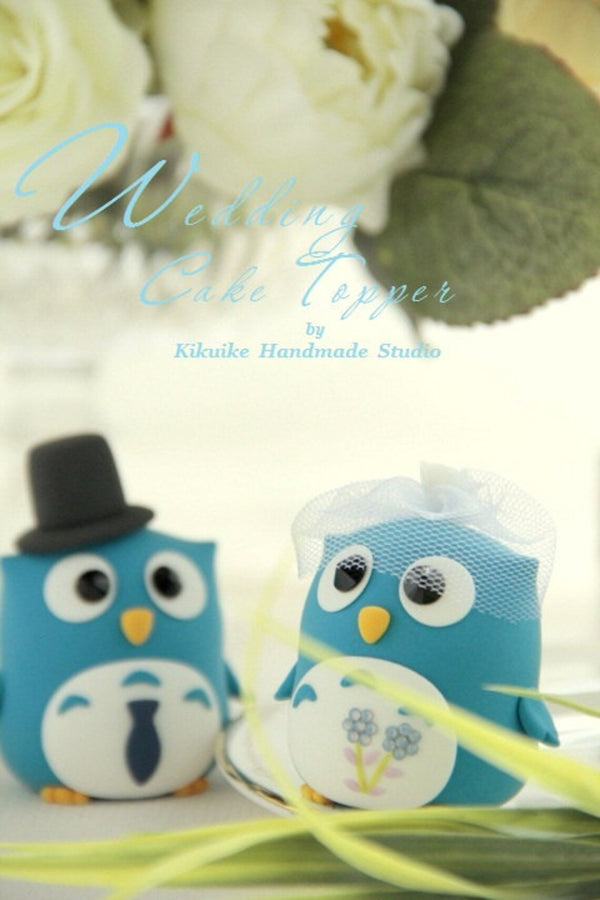 owls Wedding Cake Topper