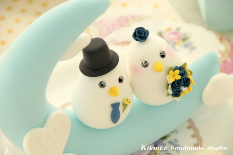 love birds Wedding Cake Topper