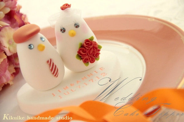 love birds Wedding Cake Topper