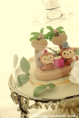 monkey wedding cake topper