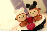 monkey wedding cake topper