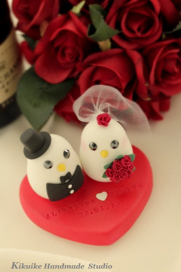 love birds Wedding Cake Topper