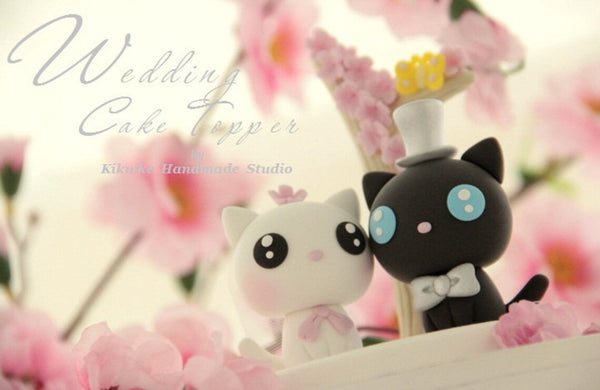 kitty wedding cake topper,cat wedding cake topper