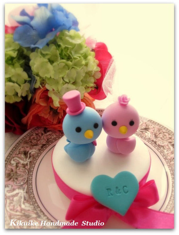 love birds Wedding Cake Topper