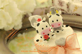 cow couple wedding cake topper