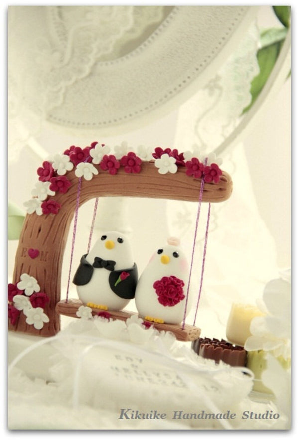 love birds Wedding Cake Topper