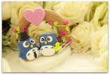 owls Wedding Cake Topper