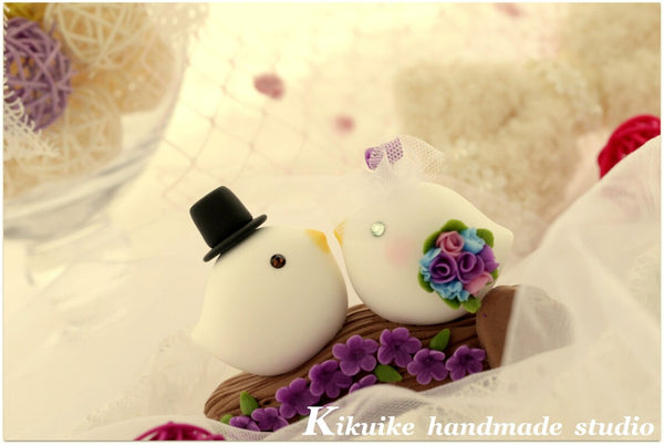 love birds Wedding Cake Topper