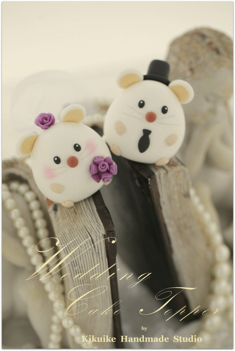 mouse wedding cake topper