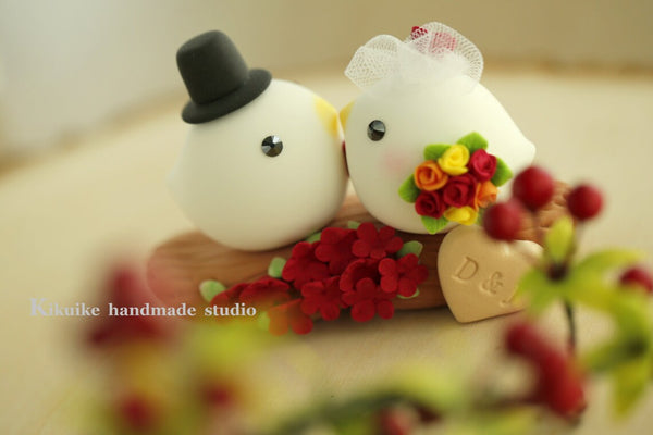 love birds Wedding Cake Topper