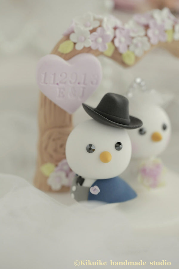 love birds Wedding Cake Topper