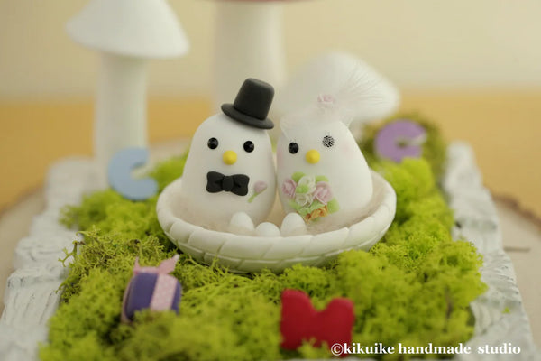 love birds Wedding Cake Topper