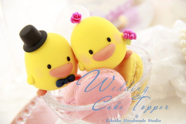 Duck wedding cake topper