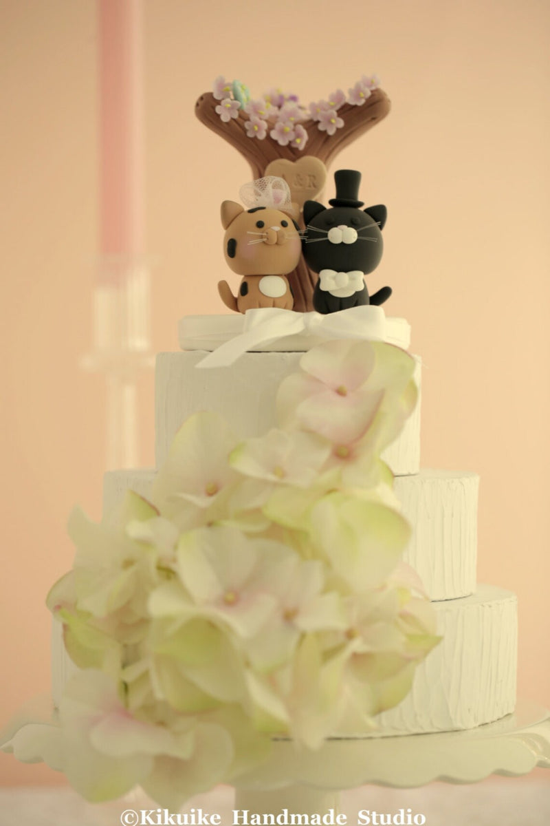 kitty wedding cake topper,cat wedding cake topper