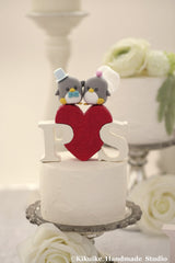 Penguin Wedding Cake Topper
