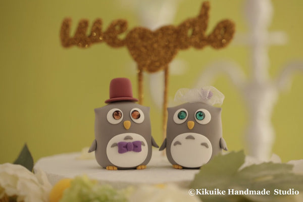 owls Wedding Cake Topper