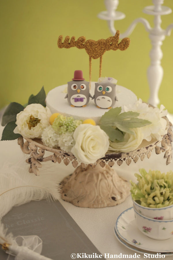 owls Wedding Cake Topper