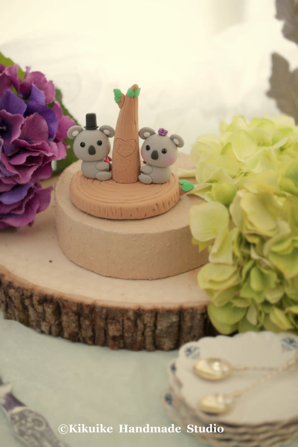 koala wedding cake topper