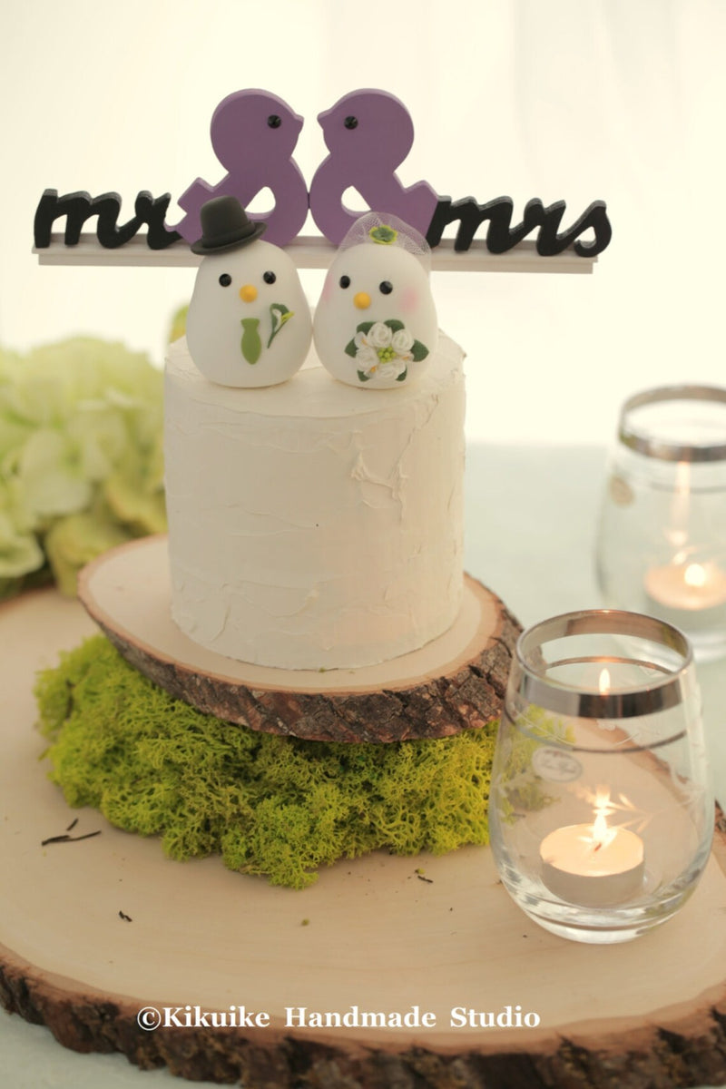 love birds Wedding Cake Topper