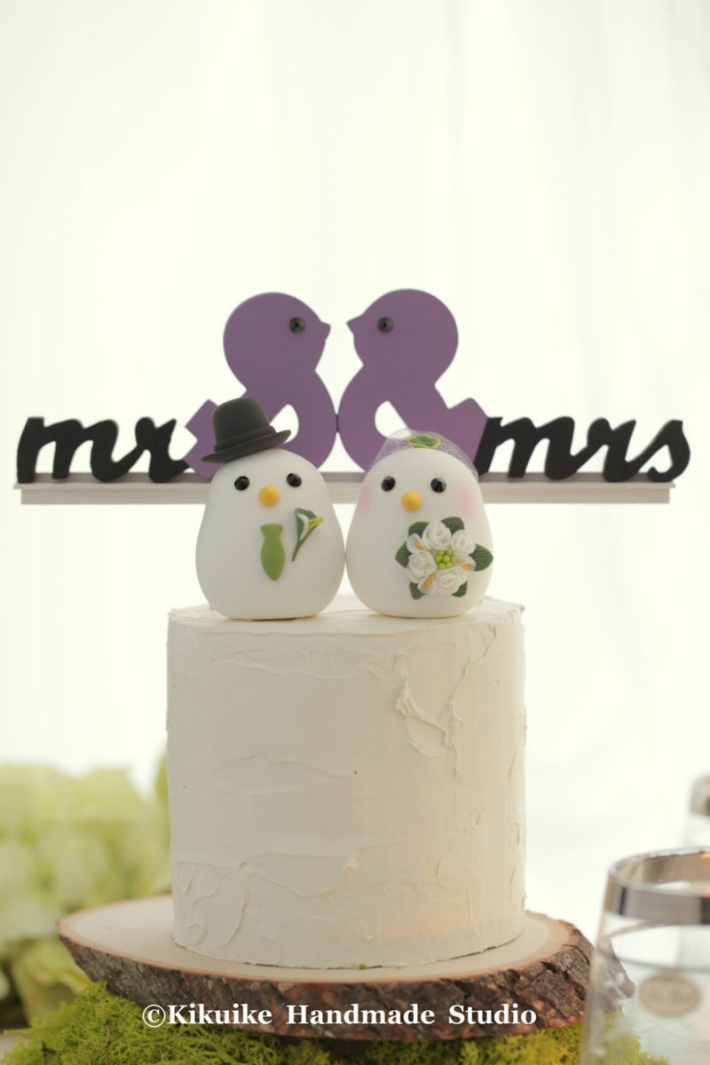 love birds Wedding Cake Topper