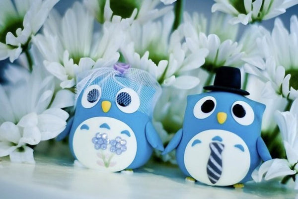 owls Wedding Cake Topper