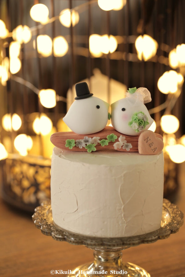 love birds Wedding Cake Topper